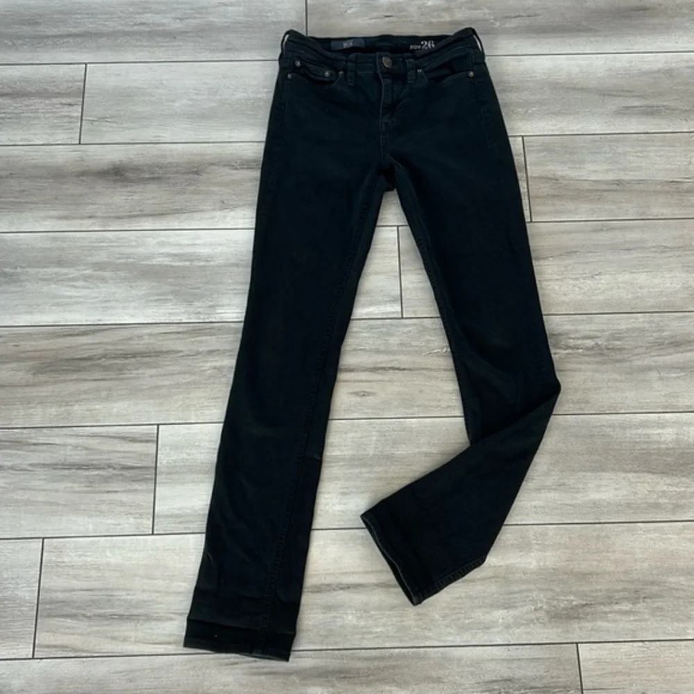 J. Crew Reid skinny jeans in black size 26 long tall